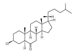 3β-chloro-5α-cholestan-6-one结构式