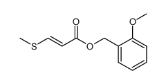 (E)-3-(Methylthio)propenoic acid 2-methoxybenzyl ester结构式