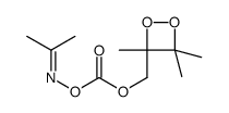 (propan-2-ylideneamino) (3,4,4-trimethyldioxetan-3-yl)methyl carbonate Structure