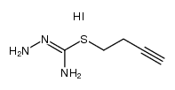 S-3-butynylisothiosemicarbazide hydrogen iodide Structure