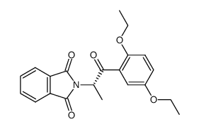 (S)-(2,5-Diethoxyphenyl)-(1-phthalimidoethyl)-keton Structure