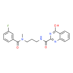 N-{3-[(3-fluorobenzoyl)(methyl)amino]propyl}-4-oxo-3,4-dihydro-2-quinazolinecarboxamide picture