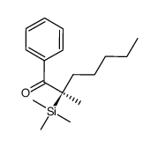 (S)-2-Methyl-1-phenyl-2-trimethylsilanyl-heptan-1-one Structure