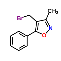 4-(溴甲基)-3-甲基-5-苯基异唑结构式