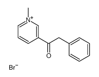 1-(1-methylpyridin-1-ium-3-yl)-2-phenylethanone,bromide Structure