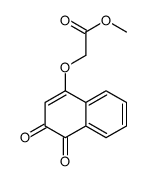 methyl 2-(3,4-dioxonaphthalen-1-yl)oxyacetate结构式