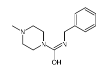 N-苄基-4-甲基哌嗪-1-羧酰胺结构式