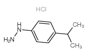 4-Isopropylphenylhydrazine hydrochloride Structure