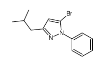 5-bromo-3-isobutyl-1-phenyl-1H-pyrazole structure