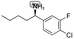 (1R)-1-(4-CHLORO-3-FLUOROPHENYL)PENTYLAMINE结构式