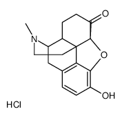 (4R,4aR,7aR,12bS)-9-hydroxy-3,7a-dimethyl-2,4,4a,5,6,13-hexahydro-1H-4,12-methanobenzofuro[3,2-e]isoquinoline-7-one,hydrochloride结构式