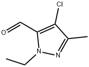 4-氯-1-乙基-3-甲基-1H-吡唑-5-甲醛结构式