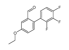 4-ethoxy-2',3',4'-trifluorobiphenyl-2-carboxaldehyde Structure