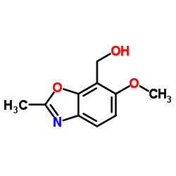 (6-Methoxy-2-methyl-1,3-benzoxazol-7-yl)methanol结构式