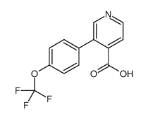 3-[4-(trifluoromethoxy)phenyl]pyridine-4-carboxylic acid Structure