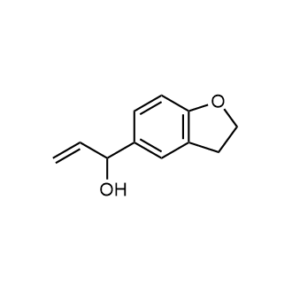 1-(2,3-二氢苯并呋喃-5-基)丙-2-烯-1-醇结构式