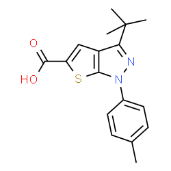 3-(tert-Butyl)-1-(p-tolyl)-1H-thieno[2,3-c]pyrazole-5-carboxylic acid picture