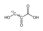 (2,3-13C2)-hydroxypyruvate Structure