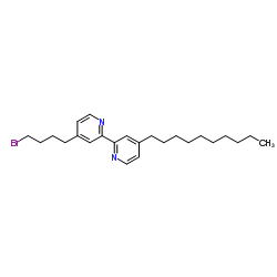 4-(4-Bromobutyl)-4'-decyl-2,2'-bipyridine Structure