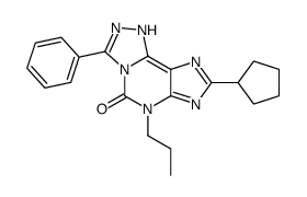 8-cyclopentyl-3-phenyl-6-propyl-1H-[1,2,4]triazolo[3,4-f]purin-5-one Structure