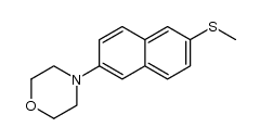 2-(methylthio)-6-(morpholin-4-yl)naphthalene结构式