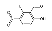 6-iodo-5-nitrosalicylaldehyde Structure