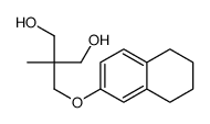 2-methyl-2-(5,6,7,8-tetrahydronaphthalen-2-yloxymethyl)propane-1,3-diol Structure