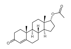 3-oxoandrost-4-en-17α-yl acetate Structure