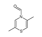 4H-1,4-Thiazine-4-carboxaldehyde, 2,5-dimethyl- (9CI) structure