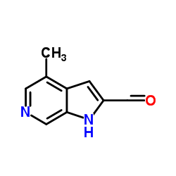 4-Methyl-1H-pyrrolo[2,3-c]pyridine-2-carbaldehyde Structure