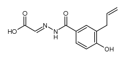 2-(2-(3-allyl-4-hydroxybenzoyl)hydrazono)acetic acid结构式