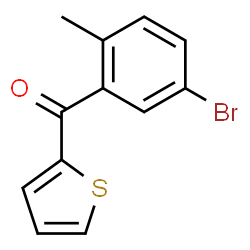 (5-Bromo-2-methylphenyl)(2-thienyl)methanone Structure