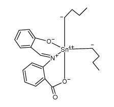 N-(salicylidene)anthranilate dibutyltin(IV)结构式