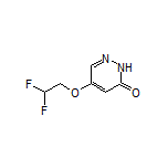 5-(2,2-二氟乙氧基)哒嗪-3(2H)-酮结构式