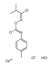 calcium,[(Z)-(1-chloro-2-methylpropylidene)amino] N-(4-methylphenyl)carbamate,dichloride结构式