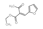 Butanoic acid,2-(2-furanylmethylene)-3-oxo-, ethyl ester structure