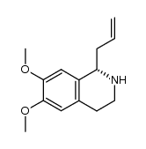 (S)-1-allyl-6,7-dimethoxy-1,2,3,4-tetrahydroisoquinoline Structure