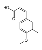 3-(4-methoxy-3-methylphenyl)prop-2-enoic acid结构式