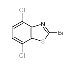 2-溴-4,7-二氯苯并噻唑结构式