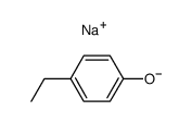 sodium p-ethylphenolate Structure