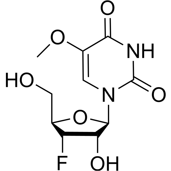 3’-Deoxy-3’-fluoro-5-methoxyluridine Structure