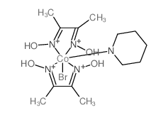 bromocobalt(1+),N-[(Z)-3-nitrosobut-2-en-2-yl]hydroxylamine,piperidin-1-ide Structure