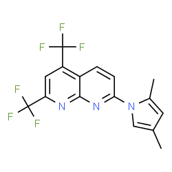 1,8-Naphthyridine,7-(2,4-dimethyl-1H-pyrrol-1-yl)-2,4-bis(trifluoromethyl)-(9CI) Structure