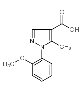 1-(2-methoxyphenyl)-5-methyl-1h-pyrazole-4-carboxylic acid Structure