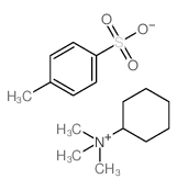 cyclohexyl-trimethyl-azanium; 4-methylbenzenesulfonic acid结构式