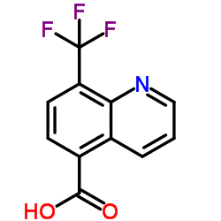 8-(trifluoromethyl)quinoline-5-carboxylic acid Structure