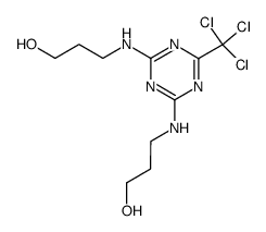 3,3'-(6-trichloromethyl-[1,3,5]triazine-2,4-diyldiamino)-bis-propan-1-ol Structure