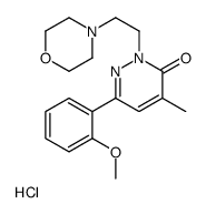 3(2H)-Pyridazinone, 6-(o-methoxyphenyl)-4-methyl-2-(2-morpholinoethyl)-, hydrochloride picture