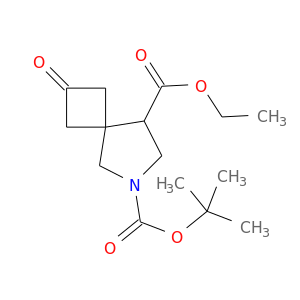 O6-tert-butyl O8-ethyl 2-oxo-6-azaspiro[3.4]octane-6,8-dicarboxylate Structure