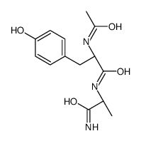 (2S)-2-acetamido-N-[(2S)-1-amino-1-oxopropan-2-yl]-3-(4-hydroxyphenyl)propanamide结构式